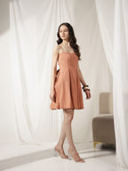 Amber Pleat Mini Dress