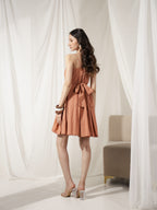 Amber Pleat Mini Dress