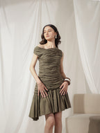 Avocado Muse Ruched Dress