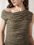 Avocado Muse Ruched Dress