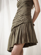 Avocado Muse Ruched Dress