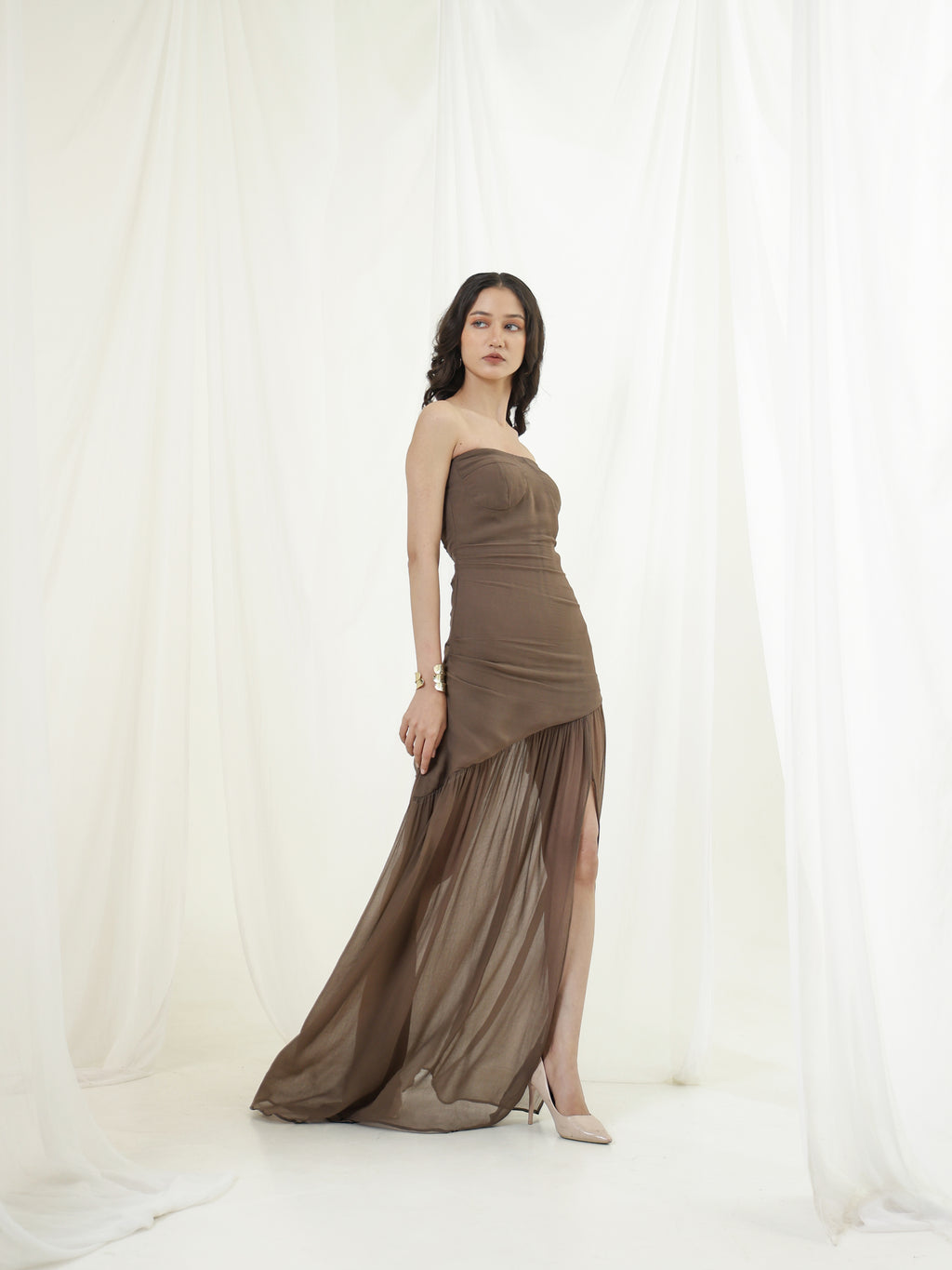 Tera vee Corset Sheer Dress