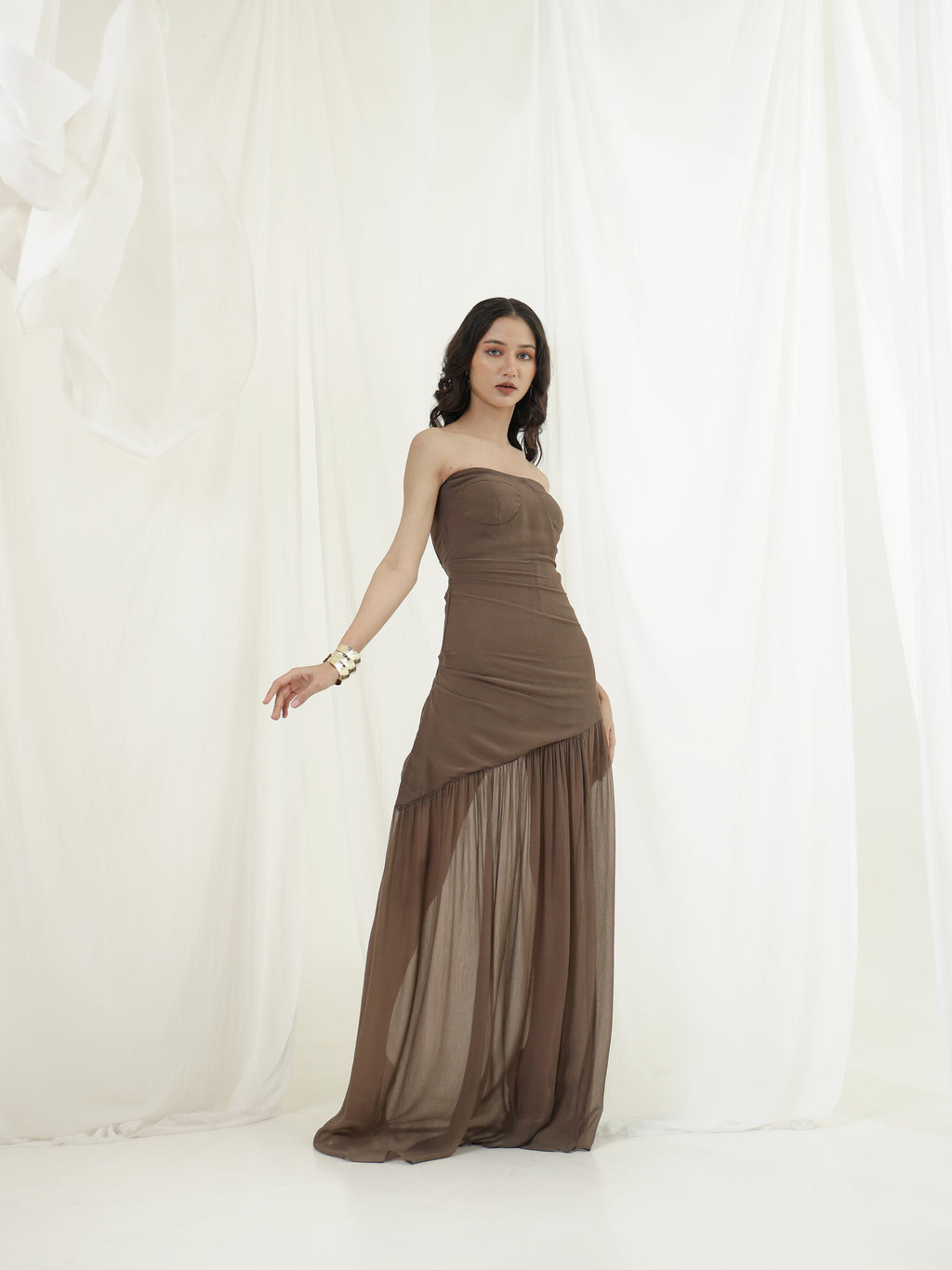 Tera vee Corset Sheer Dress