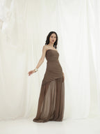 Tera vee Corset Sheer Dress
