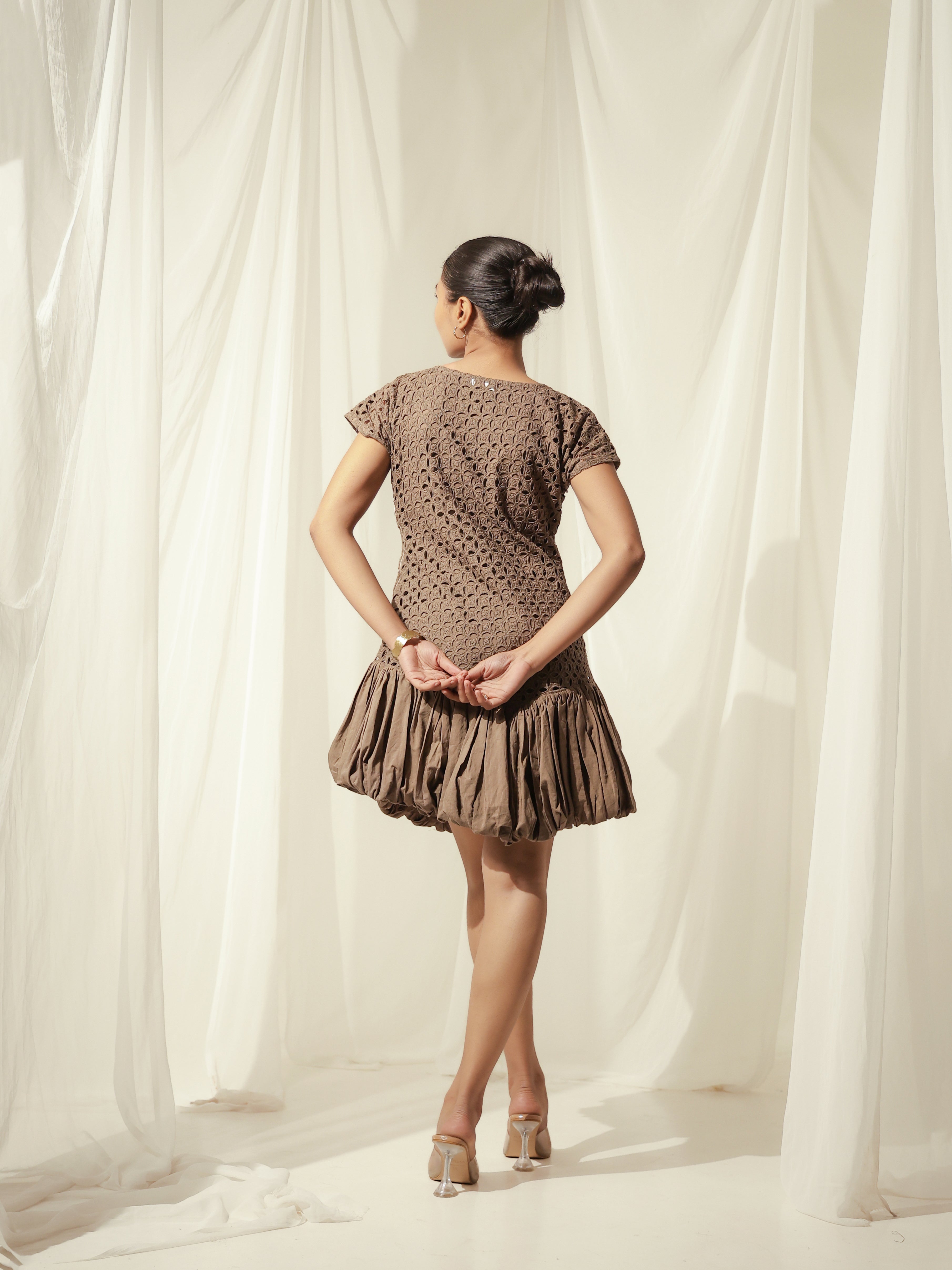 Cocoa Veil Dress