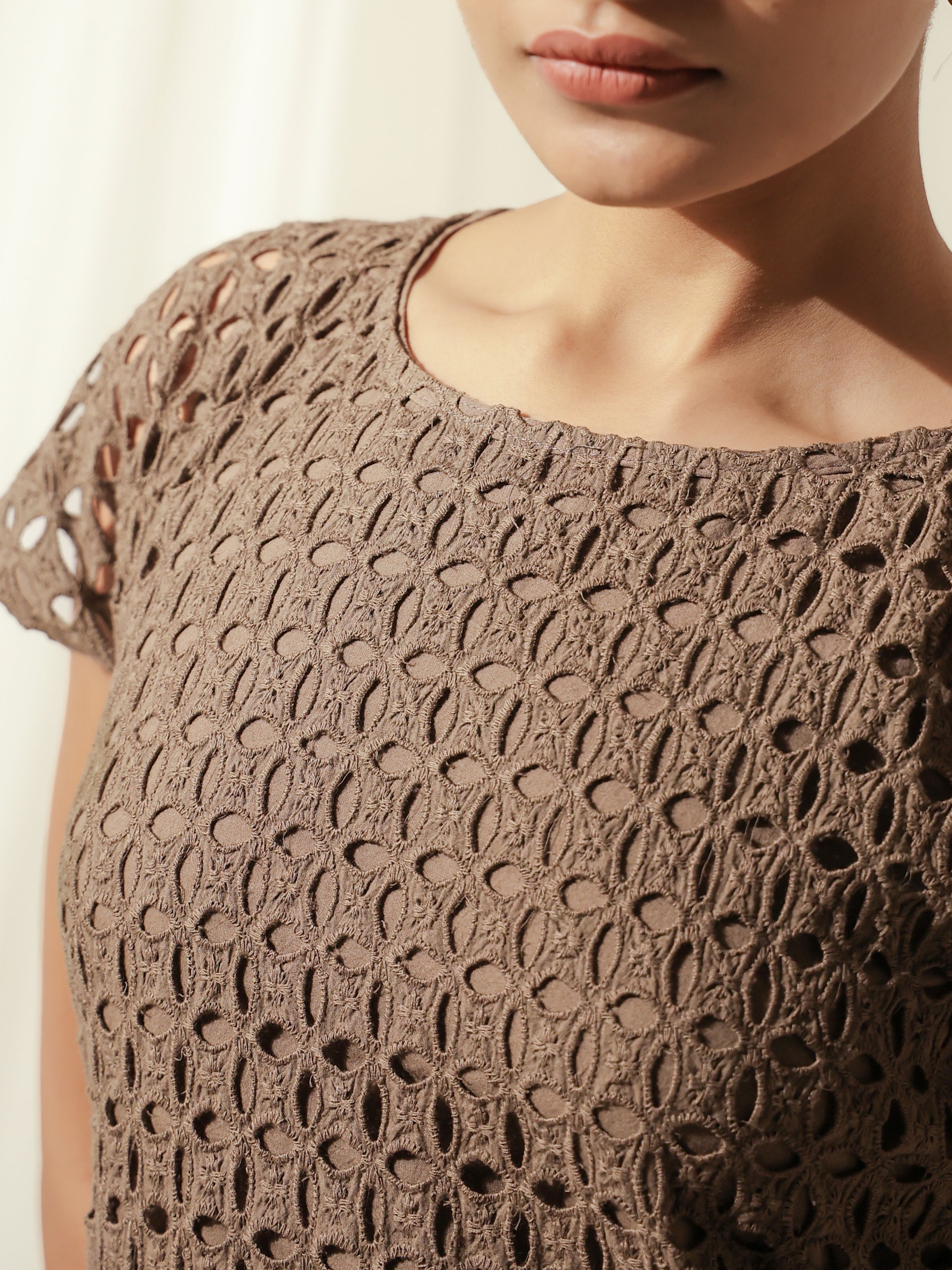 Cocoa Veil Dress