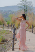 Asymmetric Side Cut Ruffle Dress