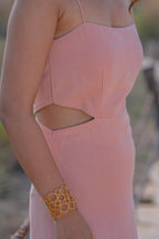 Asymmetric Side Cut Ruffle Dress
