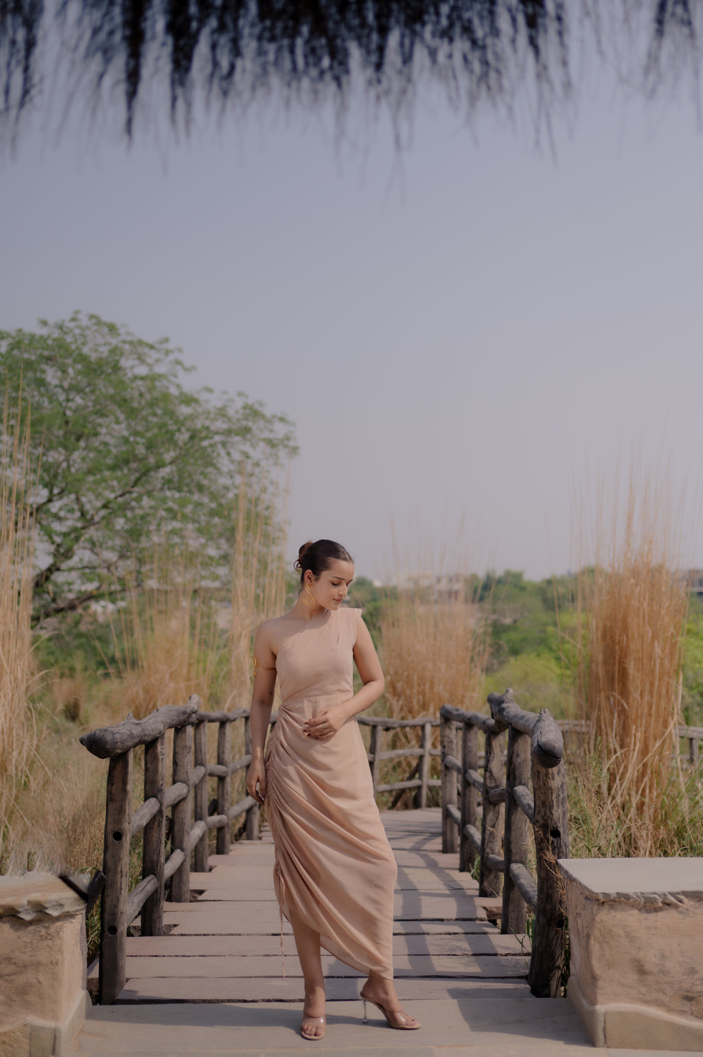 One Shoulder Asymmetric Dress