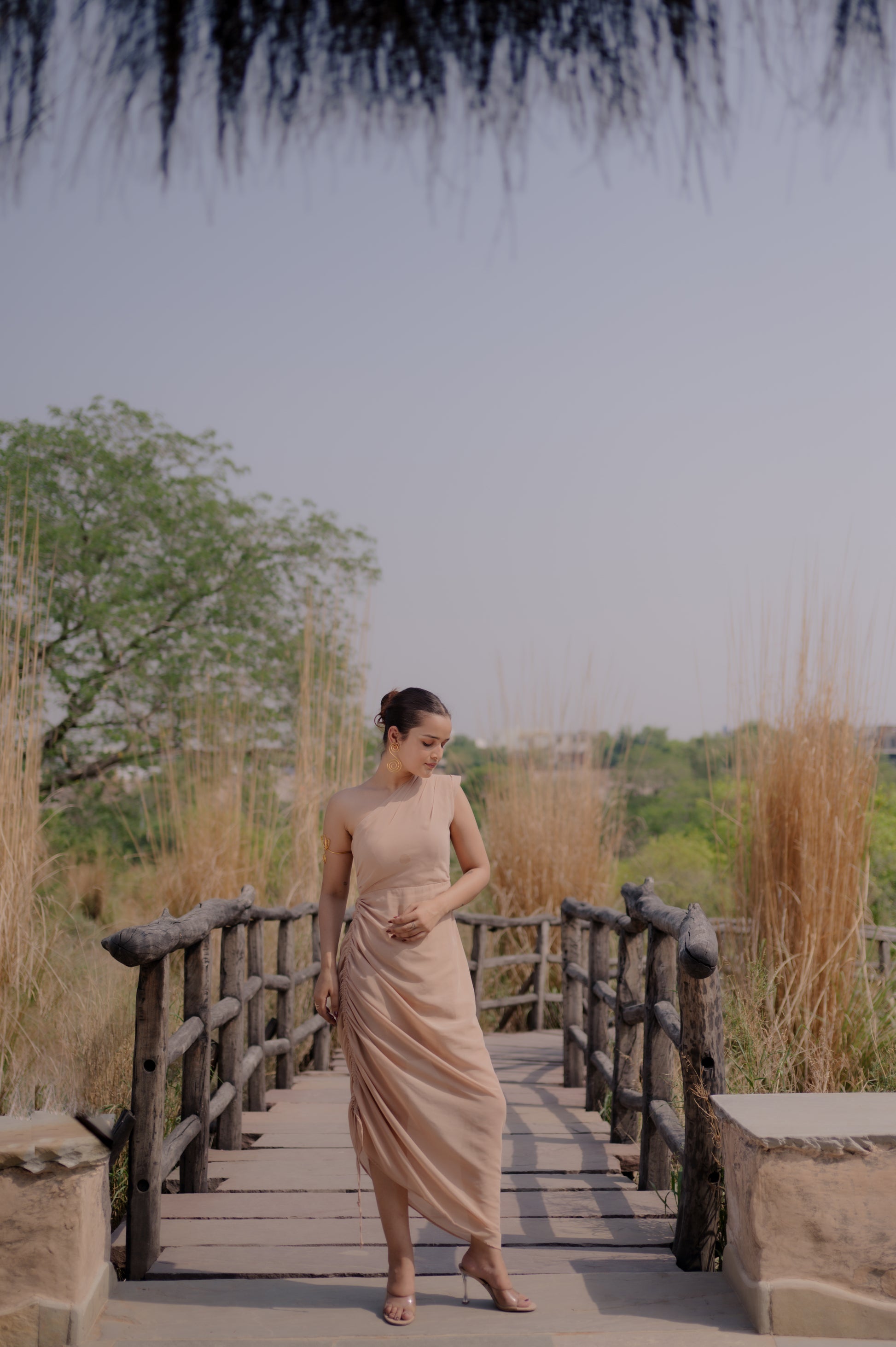 One Shoulder Asymmetric Dress